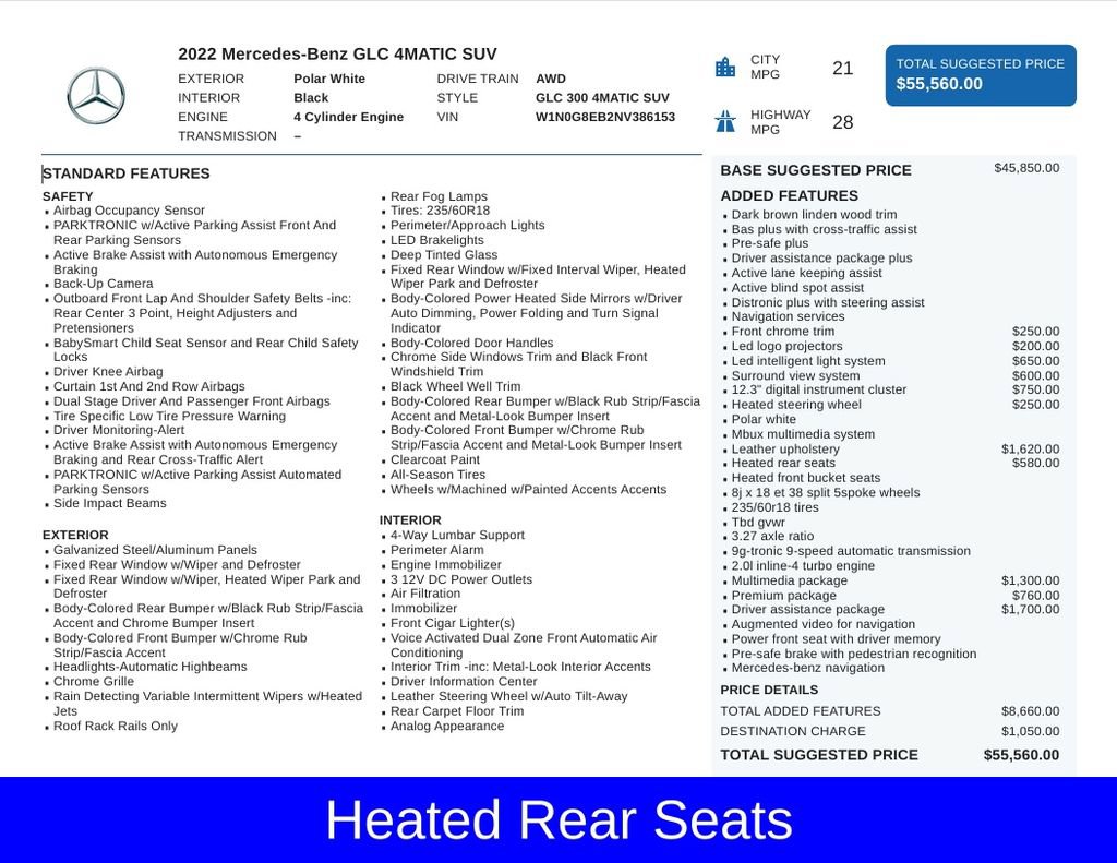 Used 2022 Mercedes-Benz GLC 300 4MATIC image 6