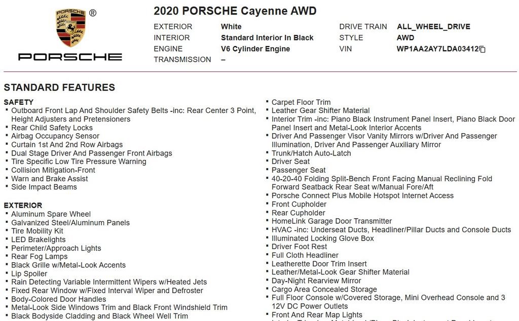 Used 2020 Porsche Cayenne AWD/4WD image 17
