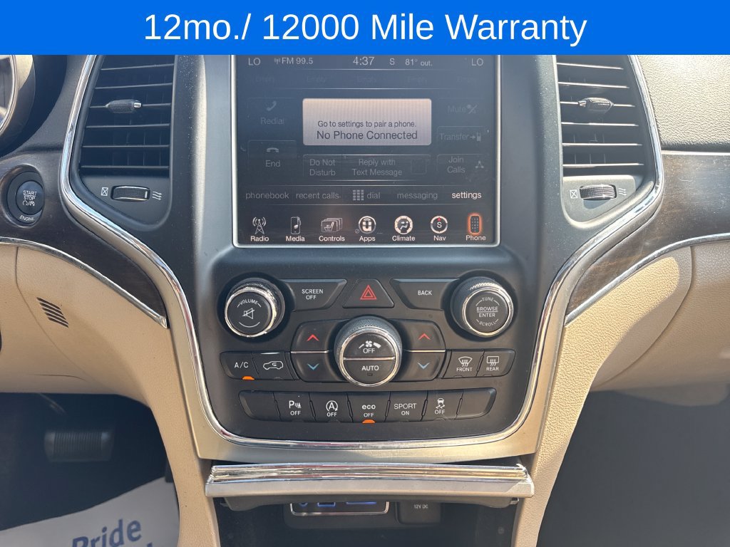 Used 2016 Jeep Grand Cherokee Limited AWD/4WD image 13