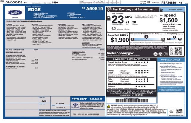 Used 2023 Ford Edge SE AWD/4WD image 23