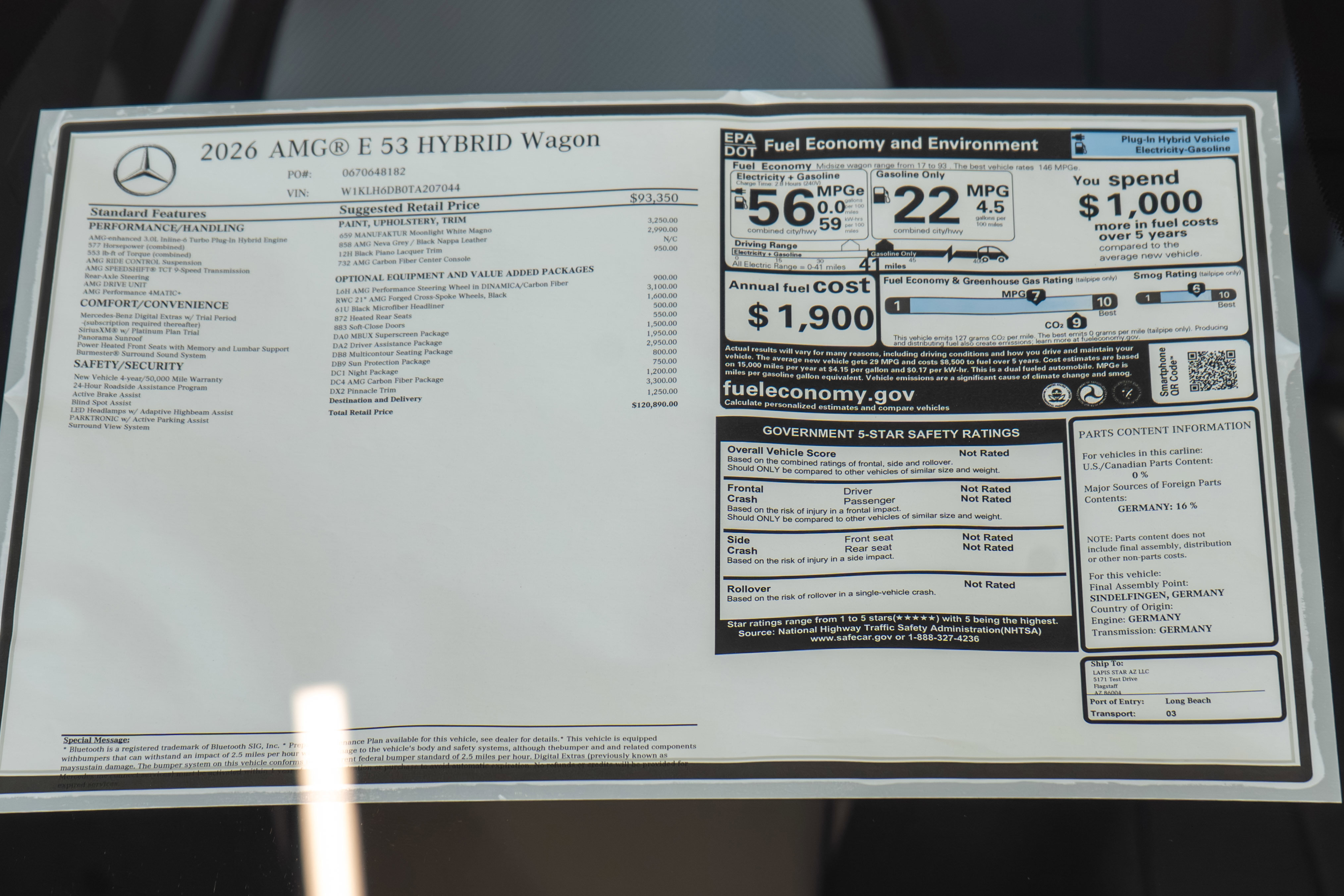 New 2026 Mercedes-Benz E 53 AMG 4MATIC Sedan image 36