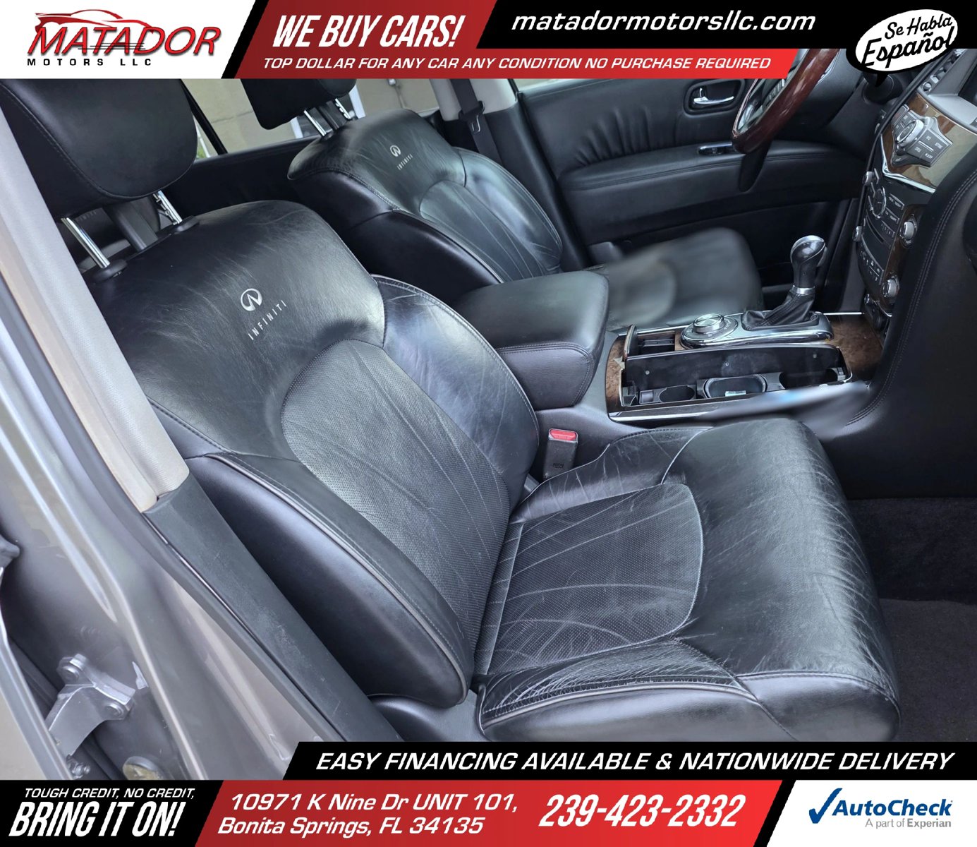 Used 2011 INFINITI QX56 4WD w/ Deluxe Touring Pkg image 19