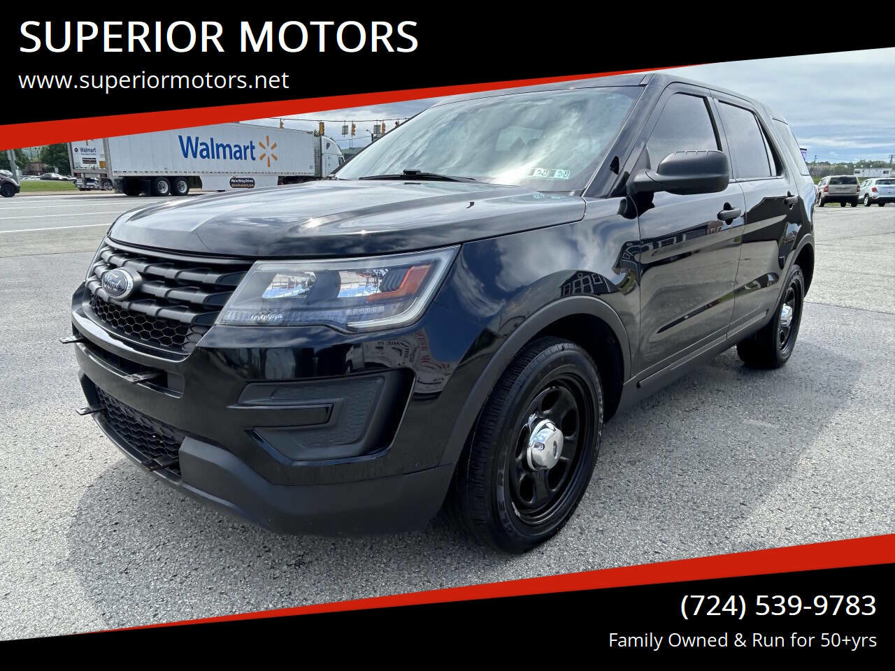 Used 2017 Ford Explorer 4WD Police Interceptor w/ 2-tone Vinyl Package #1 image 1