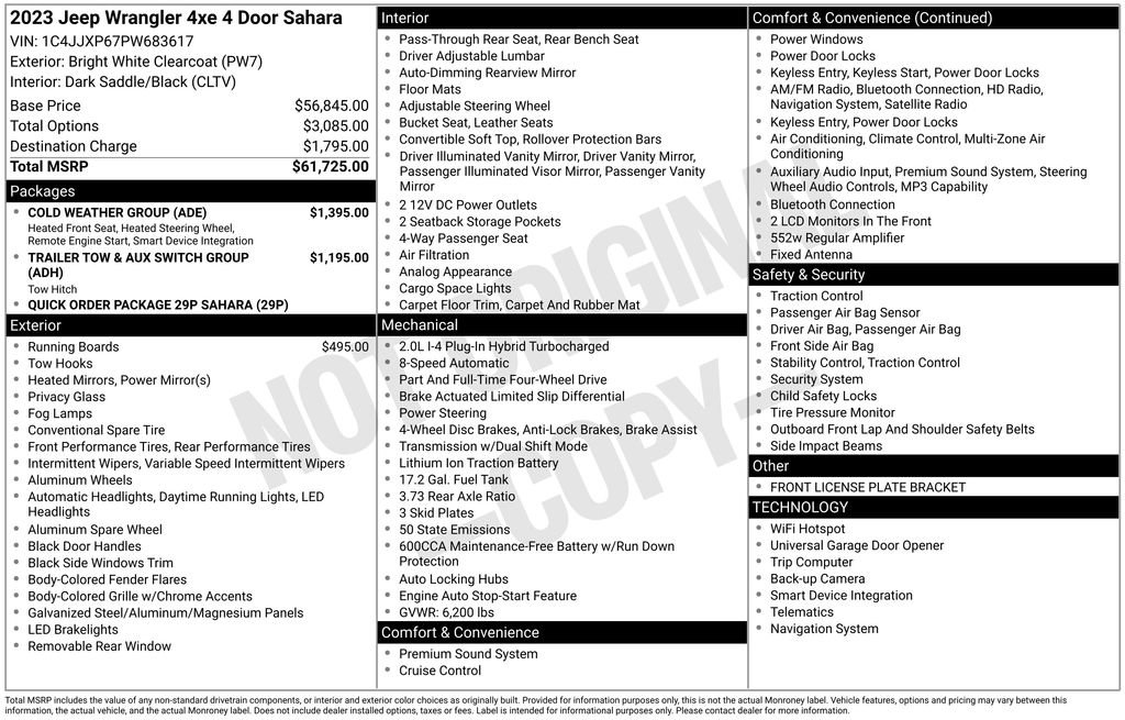 Used 2023 Jeep Wrangler Unlimited Sahara w/ Cold Weather Group image 6
