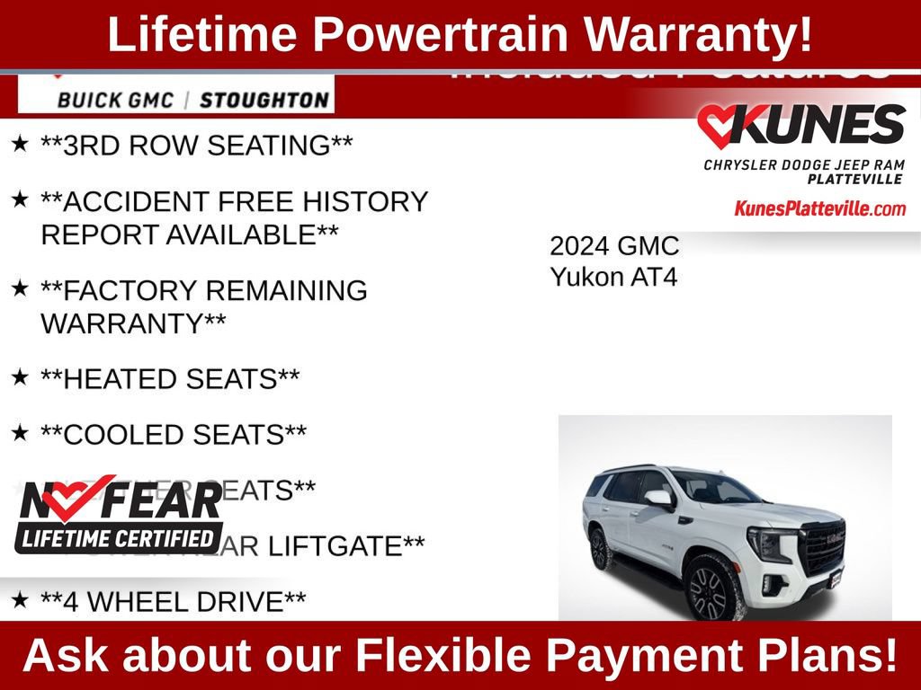 Used 2024 GMC Yukon AT4 AWD/4WD image 4