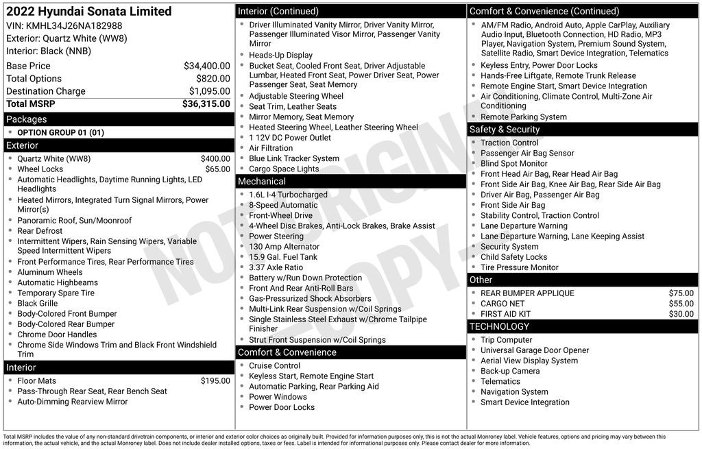 Used 2022 Hyundai Sonata Limited image 2
