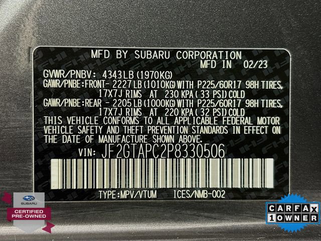 Certified 2023 Subaru Crosstrek 2.0i Premium image 30