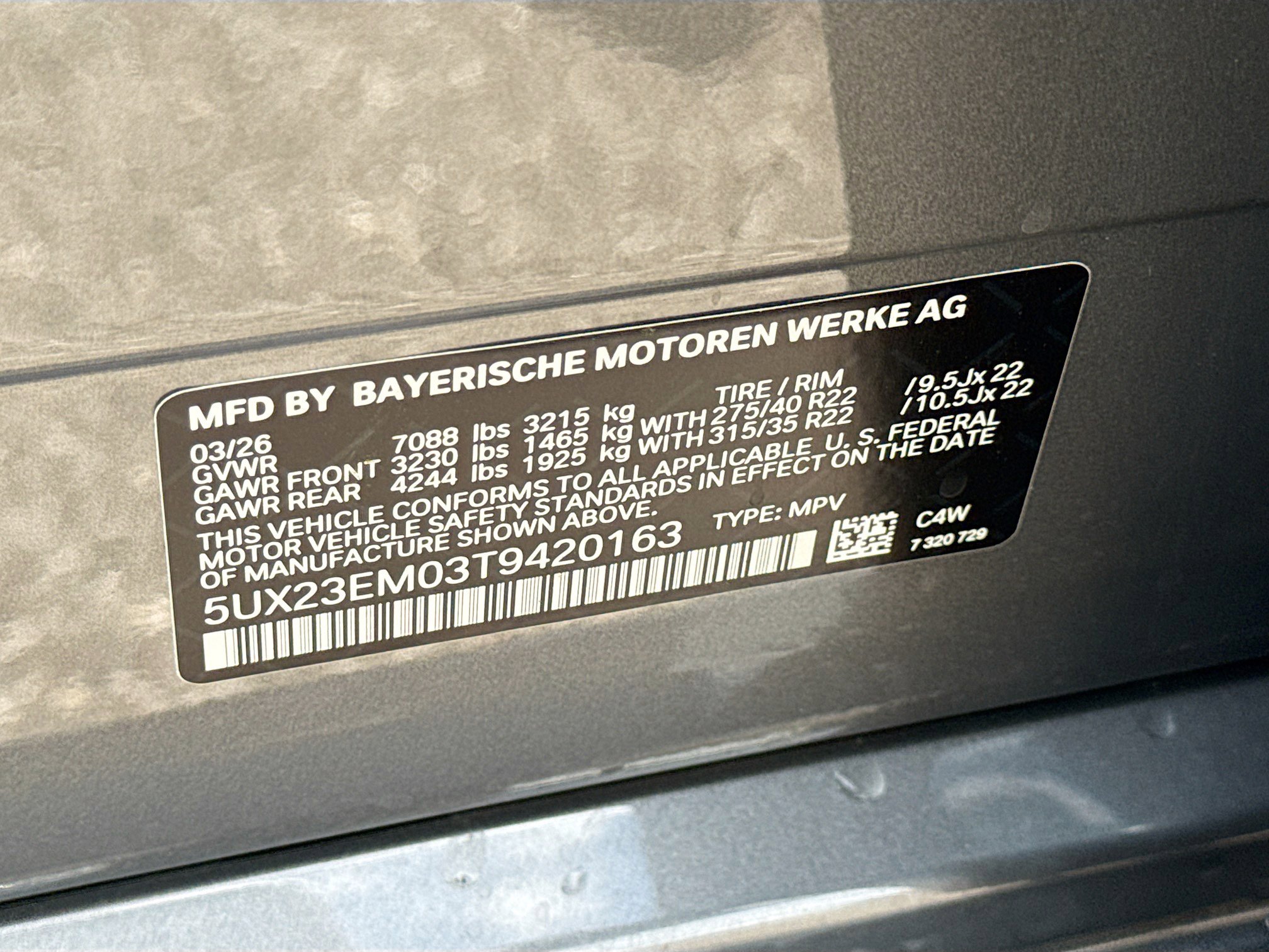 New 2026 BMW X7 xDrive40i w/ M Sport Package image 45