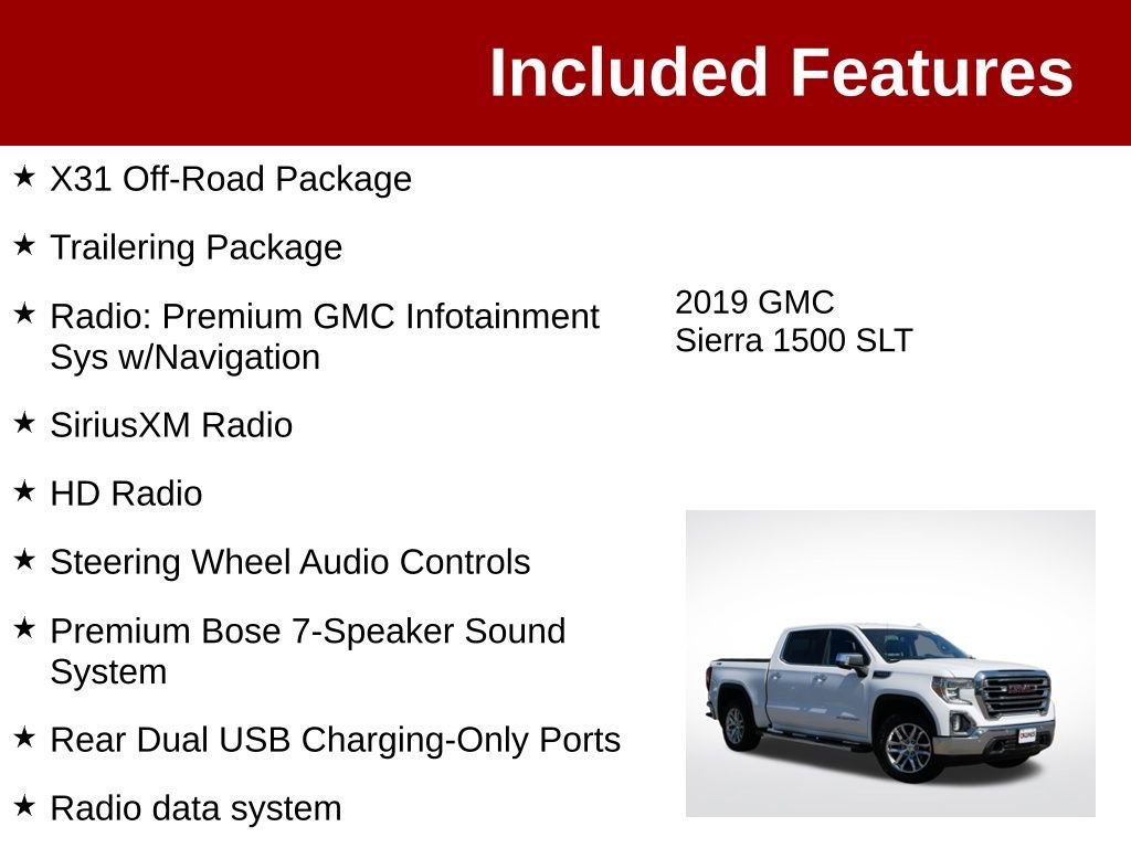 Used 2019 GMC Sierra 1500 SLT w/ SLT Premium Plus Package AWD/4WD image 4