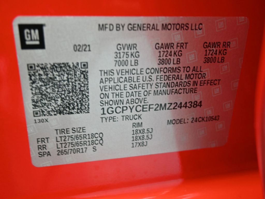 Used 2021 Chevrolet Silverado 1500 Custom Trail Boss image 17