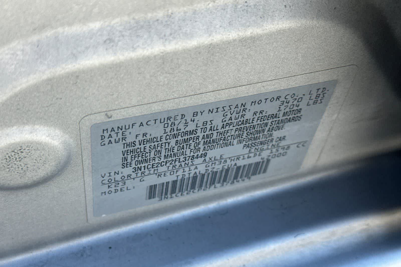 Used 2015 Nissan Versa Note SV FWD image 25