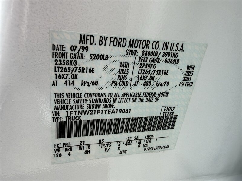 Used 2000 Ford F250 Lariat AWD/4WD image 26