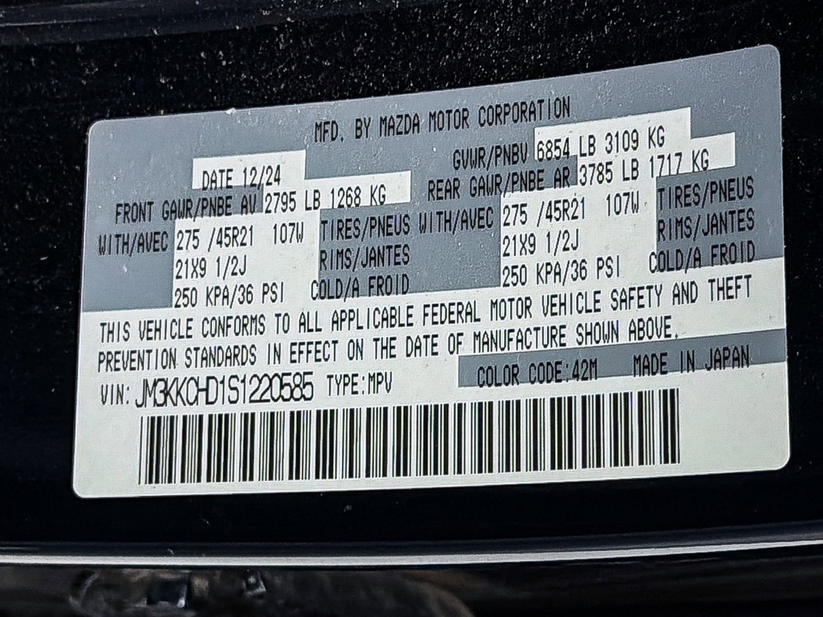 Certified 2025 MAZDA CX-90 3.3 Turbo w/ Premium Sport Pkg image 35