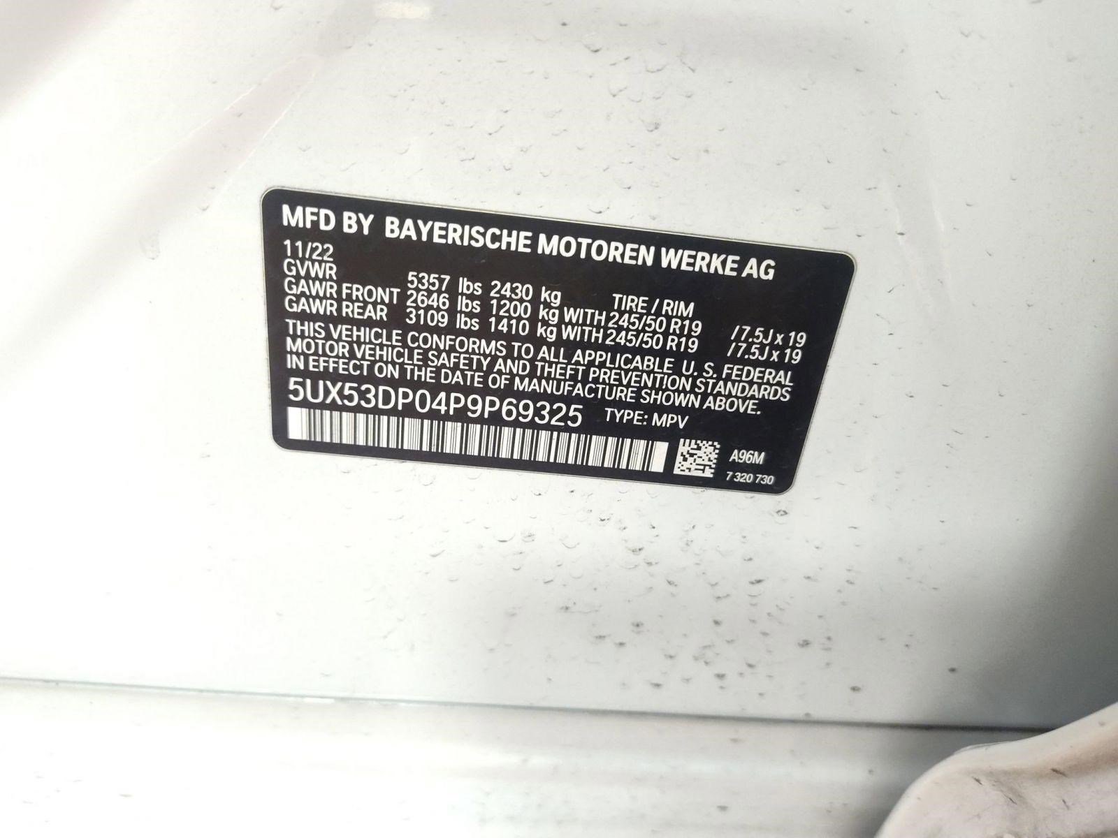 Certified 2023 BMW X3 xDrive30i w/ M Sport Package image 16