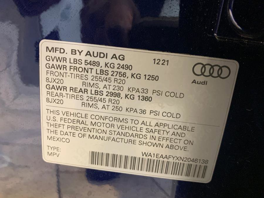 Used 2022 Audi Q5 2.0T Premium Plus w/ Premium Plus Package image 66