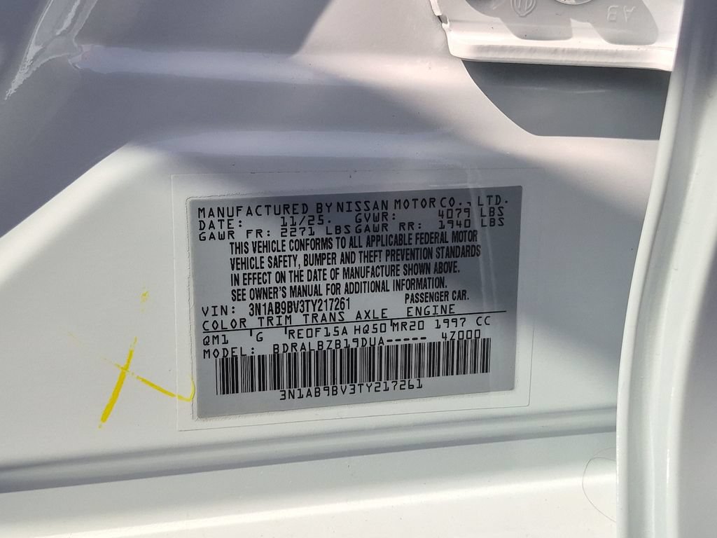 Used 2026 Nissan Sentra S w/ Floor Mat Package FWD image 34