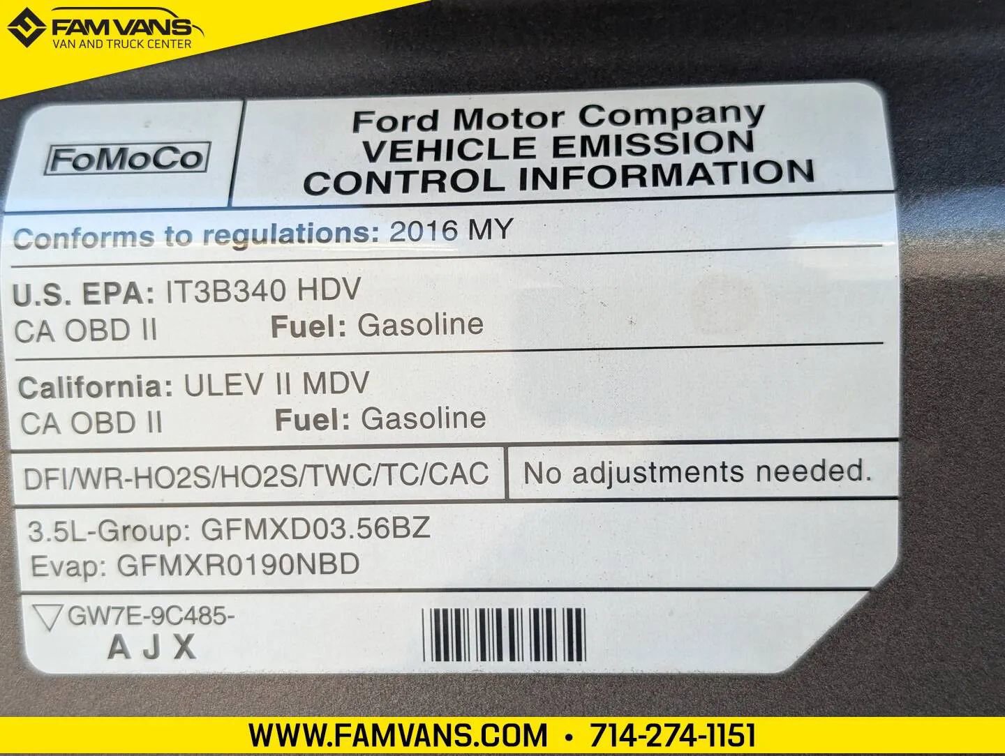 Used 2016 Ford Transit 250 148 Medium Roof image 36
