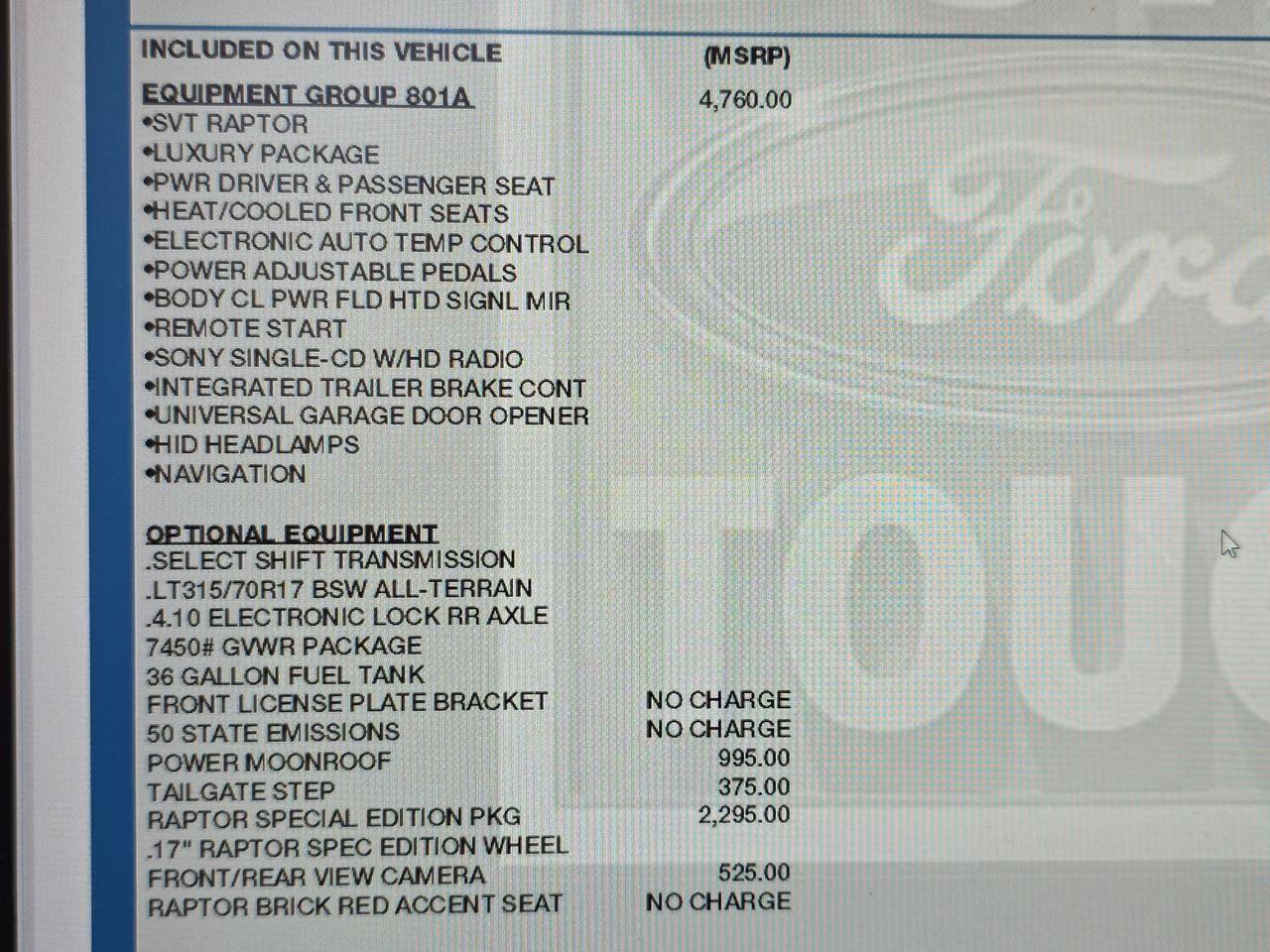 Used 2014 Ford F150 Raptor w/ Equipment Group 801A Luxury AWD/4WD image 22