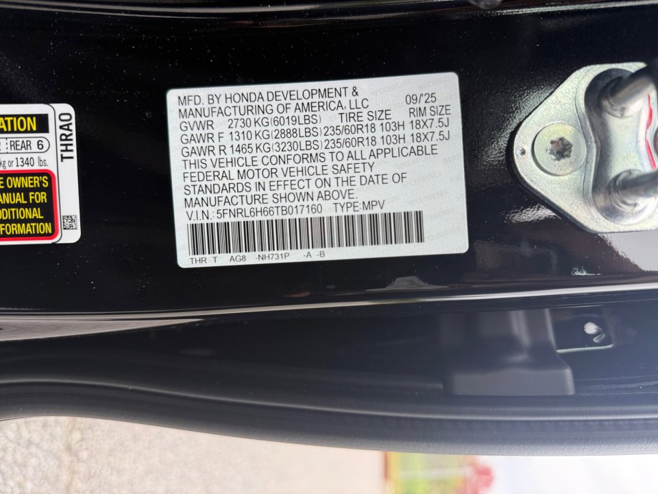 New 2026 Honda Odyssey EX-L image 35