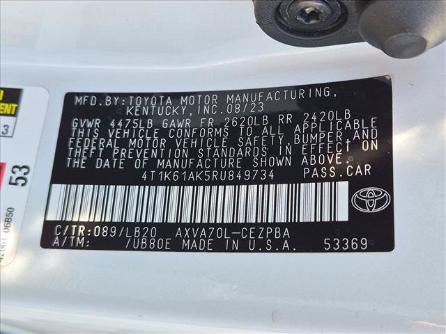 Used 2024 Toyota Camry XSE w/ Navigation Package FWD image 26