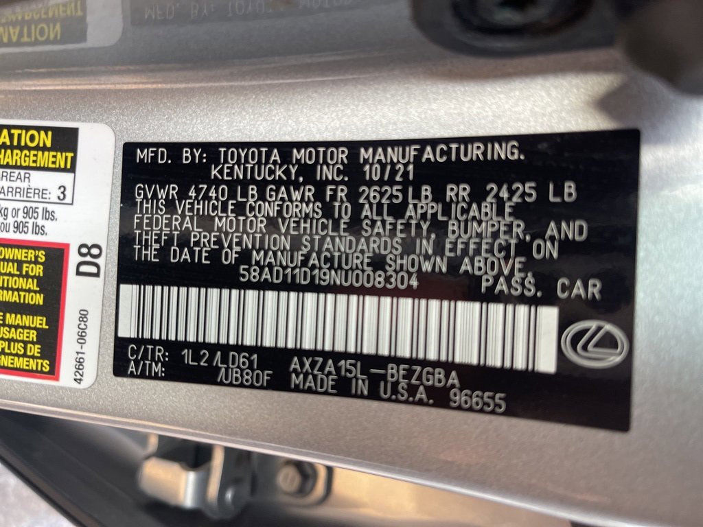 Used 2022 Lexus ES 250 250 image 31