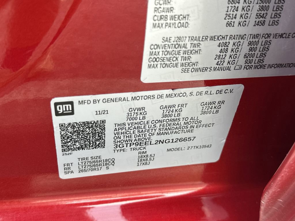 Used 2022 GMC Sierra 1500 AT4 w/ AT4 Premium Package AWD/4WD image 42