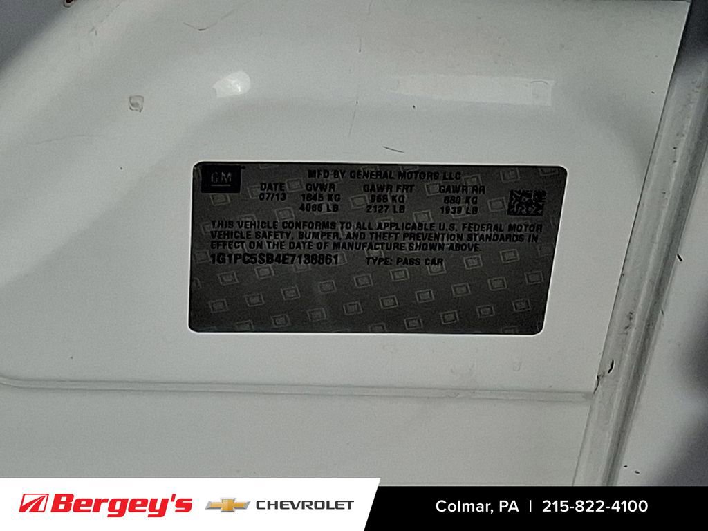 Certified 2014 Chevrolet Cruze LT w/ Technology Package image 27