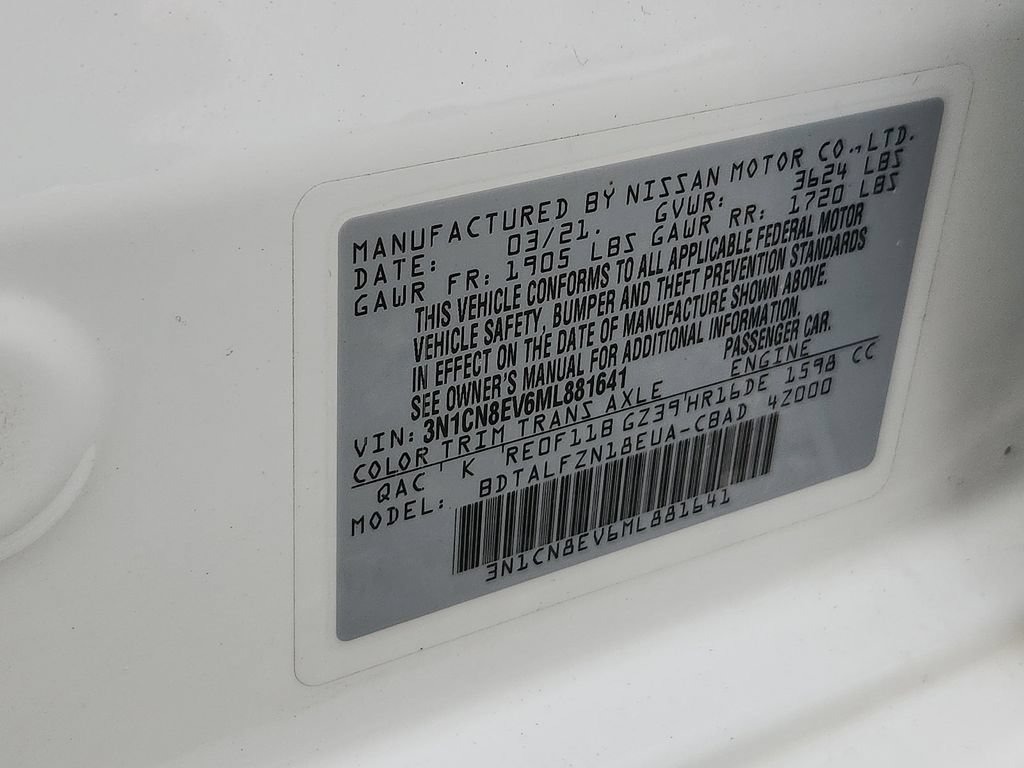 Used 2021 Nissan Versa SV FWD image 20