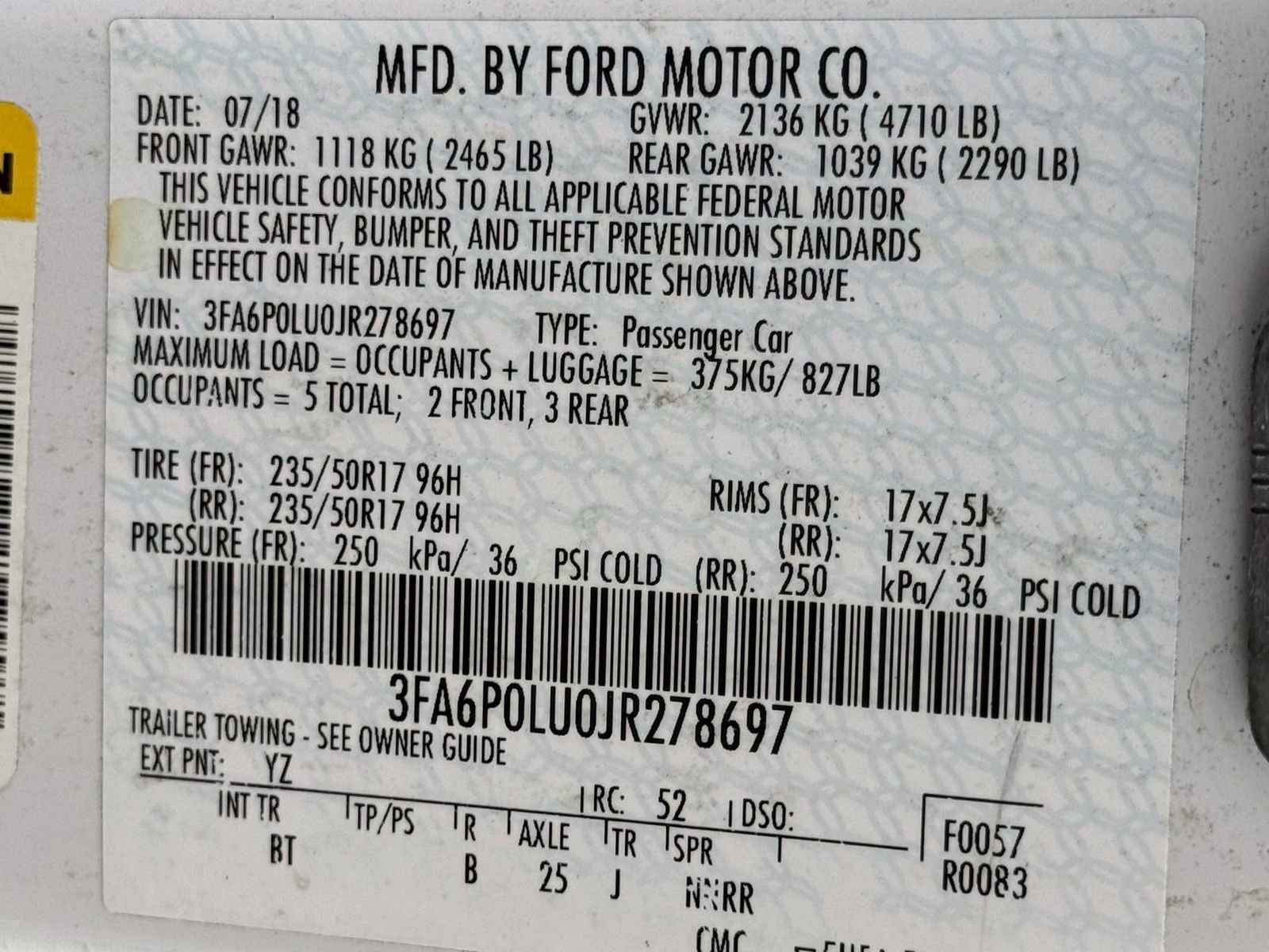 Used 2018 Ford Fusion SE w/ Equipment Group 602A FWD image 39