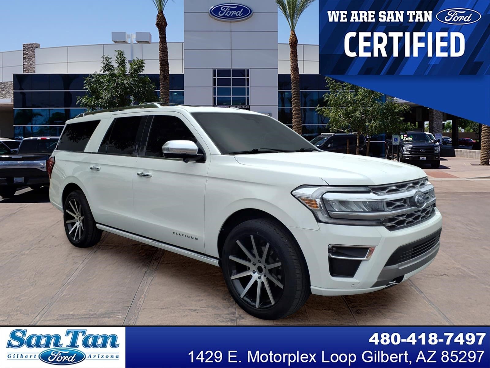 Certified 2022 Ford Expedition Max Platinum AWD/4WD image 1