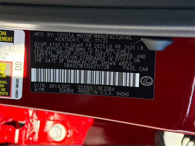 New 2025 Lexus ES 350 ES 350 image 43