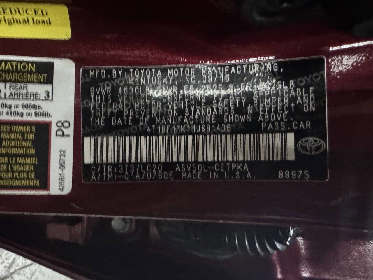 Used 2017 Toyota Camry LE image 34