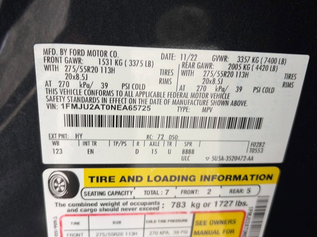 Certified 2022 Ford Expedition Limited AWD/4WD image 9