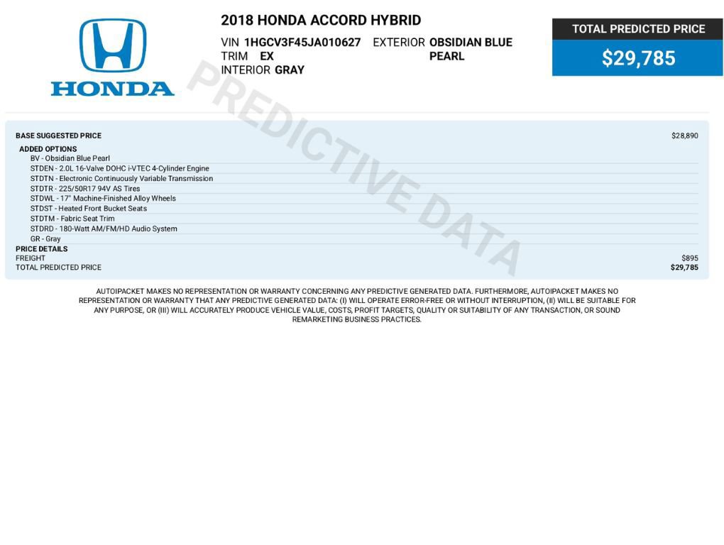 Used 2018 Honda Accord EX image 6