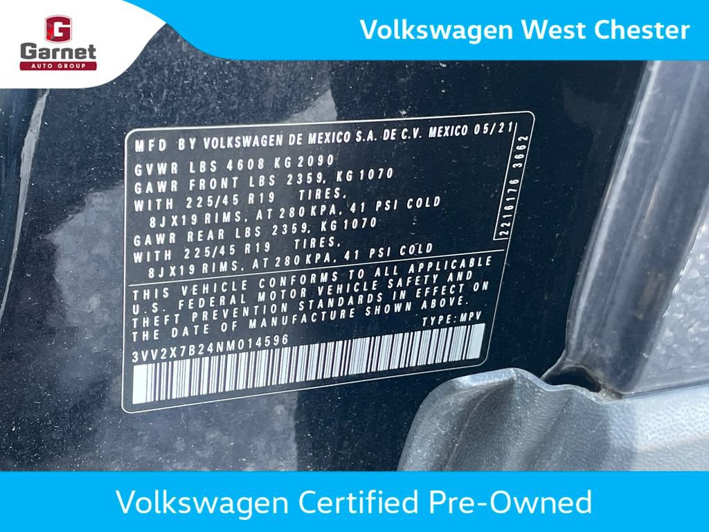 Used 2022 Volkswagen Taos SEL w/ Panoramic Sunroof Package AWD/4WD image 12