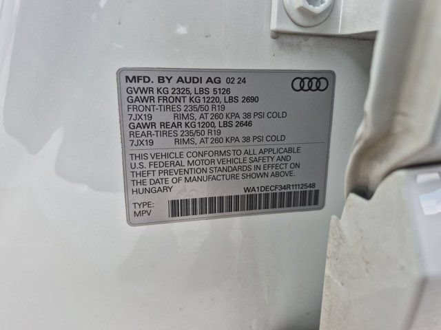 Certified 2024 Audi Q3 2.0T Premium w/ Convenience Package AWD/4WD image 24