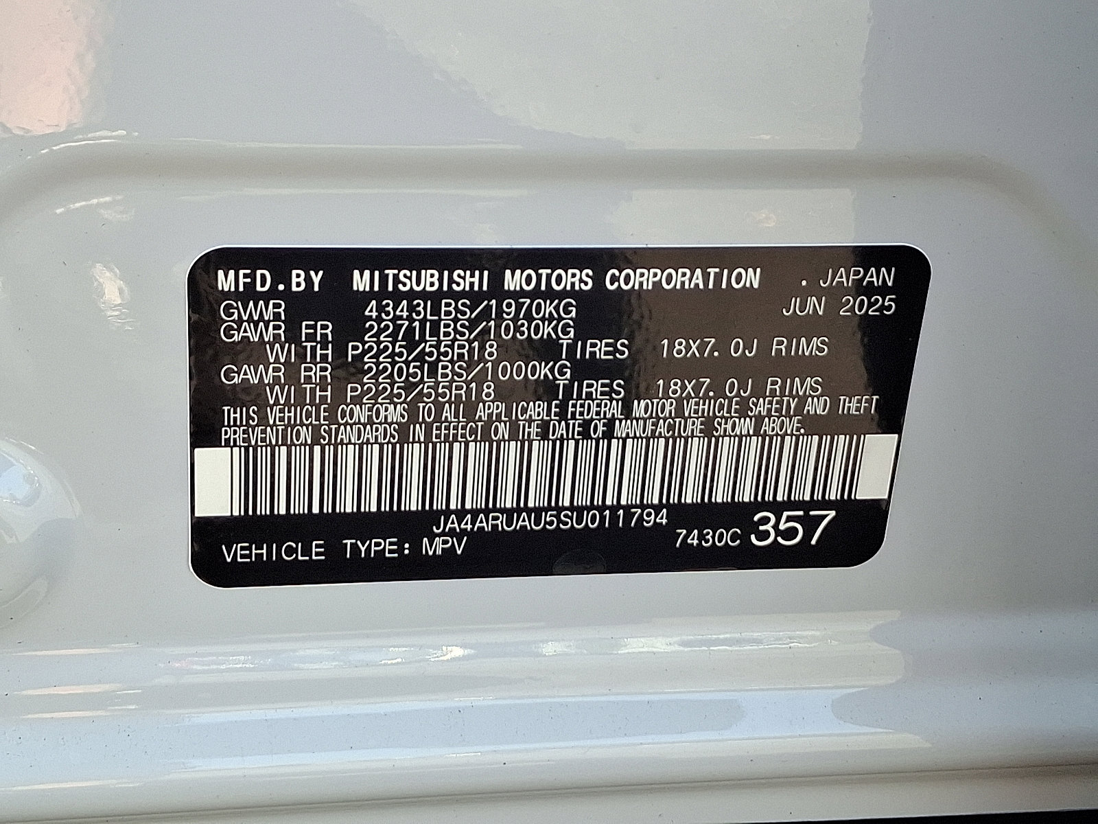 New 2025 Mitsubishi Outlander Sport ES image 20