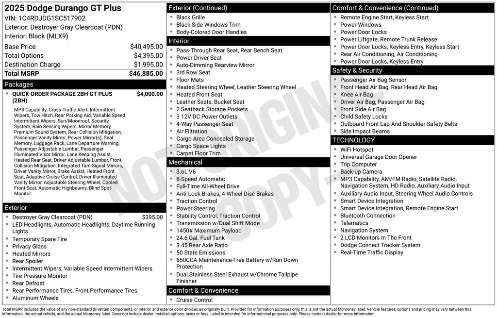 Used 2025 Dodge Durango GT AWD/4WD image 6