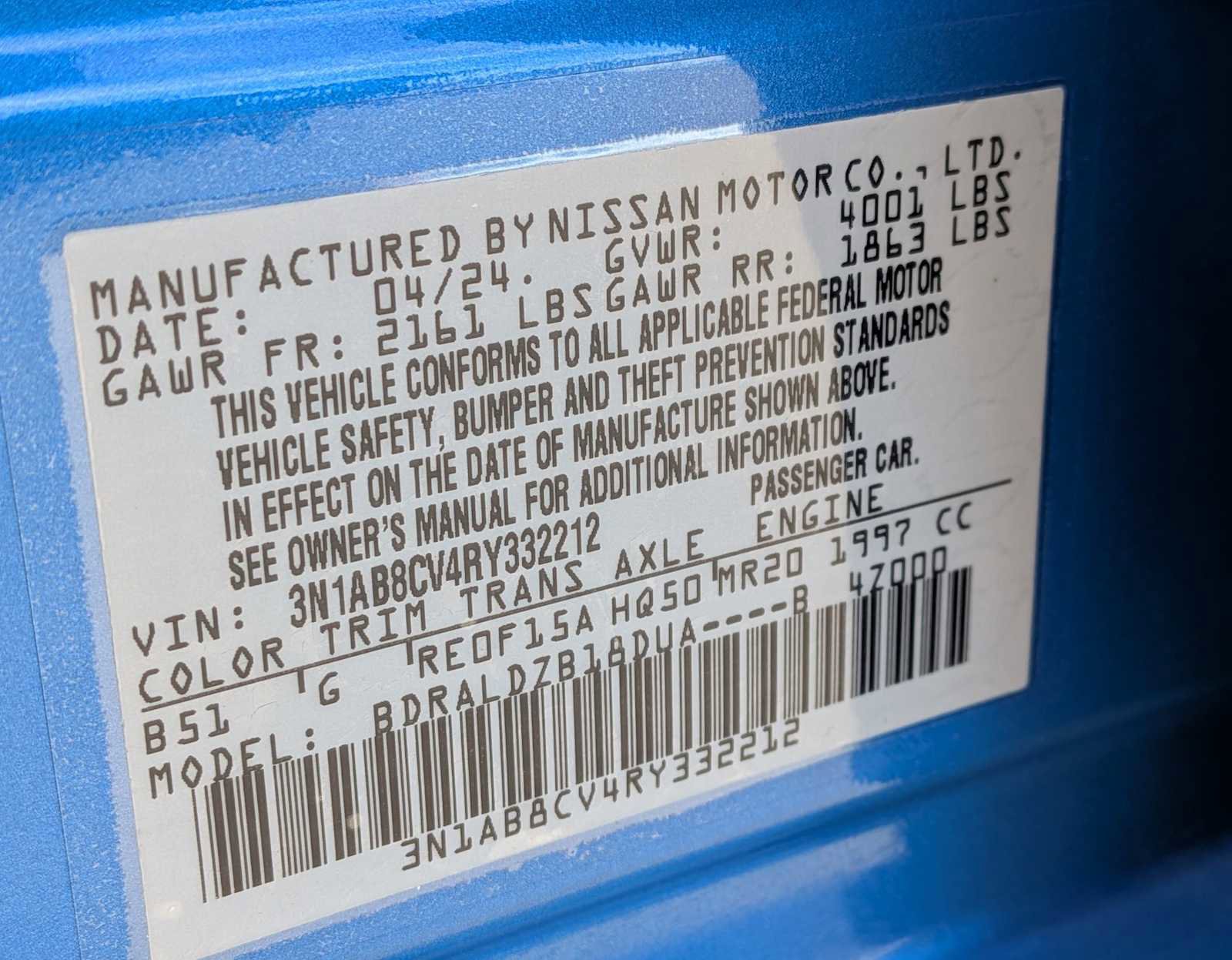 Used 2024 Nissan Sentra SV FWD image 30