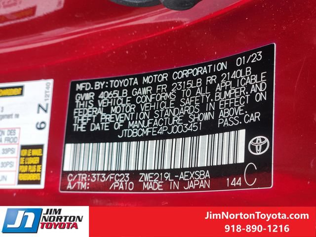 Used 2023 Toyota Corolla SE w/ SE Package FWD image 33