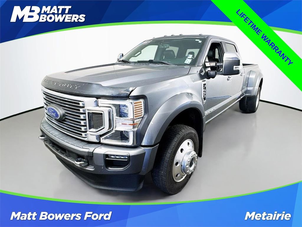 Used 2021 Ford F450 Platinum w/ Camper Package AWD/4WD image 1