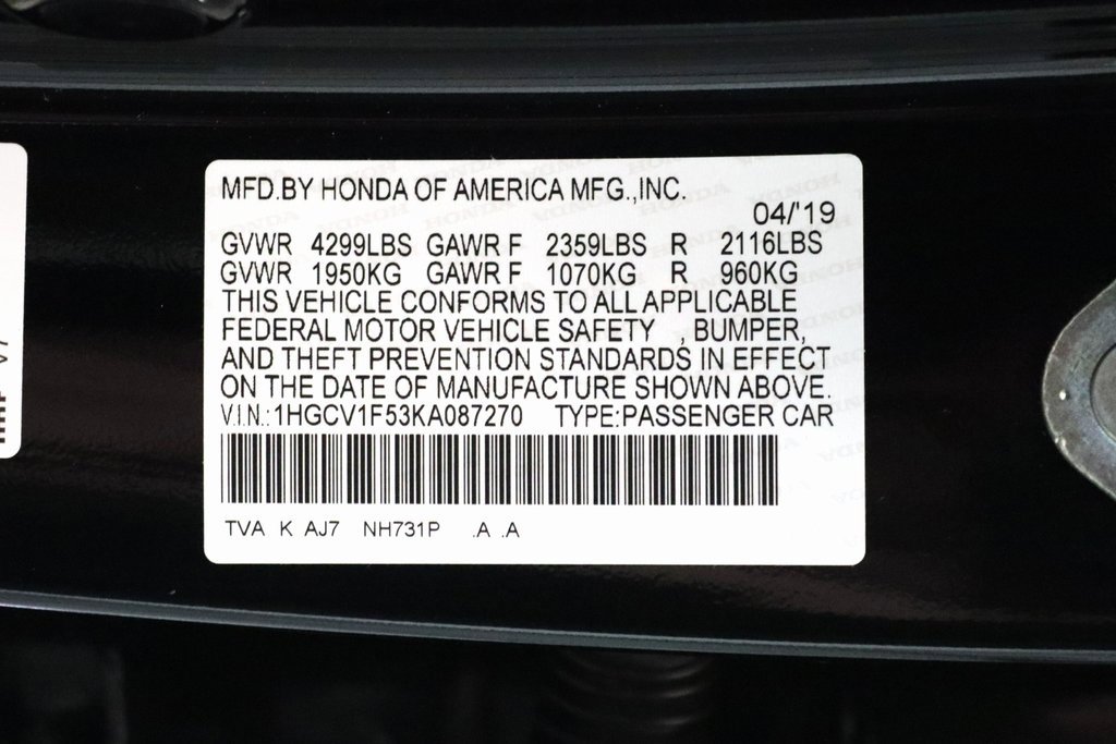 Used 2019 Honda Accord EX-L image 25