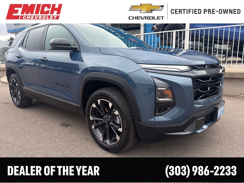 Certified 2025 Chevrolet Equinox RS w/ Safety and Technology Package