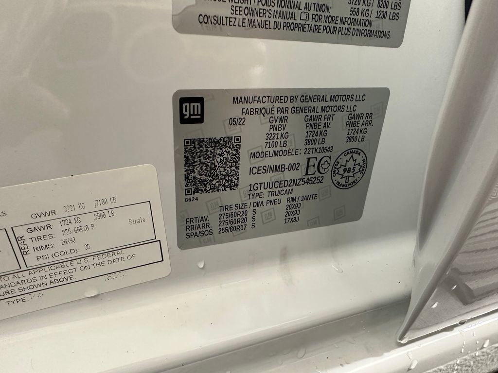 Used 2022 GMC Sierra 1500 Elevation w/ Elevation Premium Package image 38