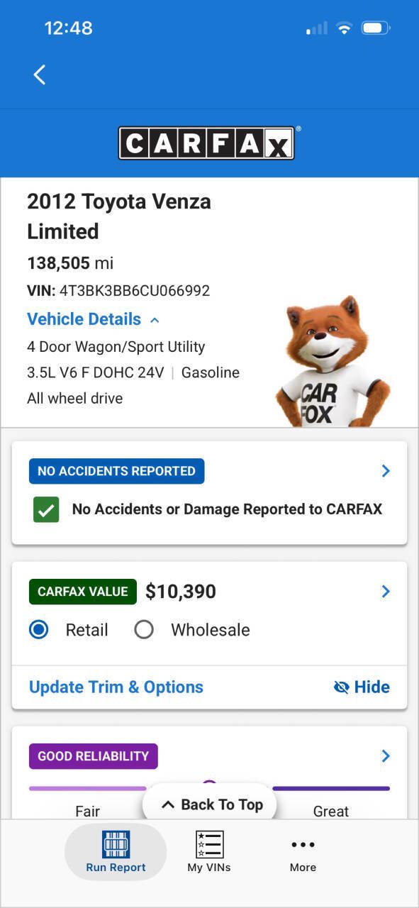 Used 2012 Toyota Venza Limited w/ Tow Pkg AWD/4WD image 15