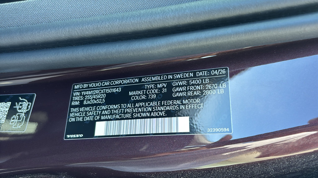 New 2026 Volvo XC60 B5 Plus w/ Climate Package AWD/4WD image 33