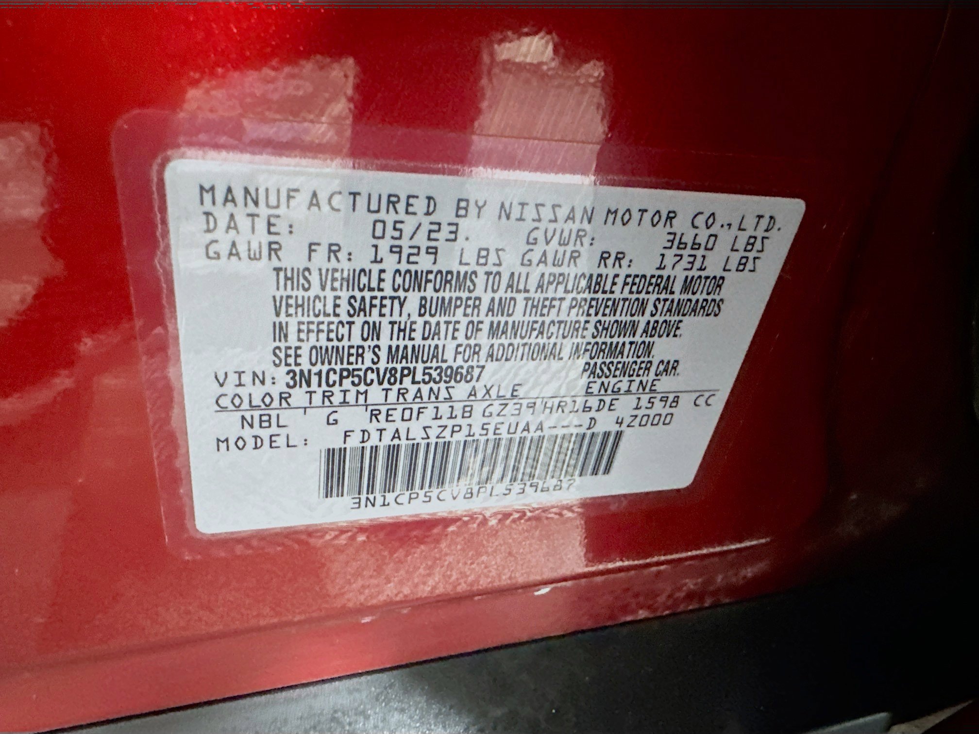 Used 2023 Nissan Kicks SV image 12