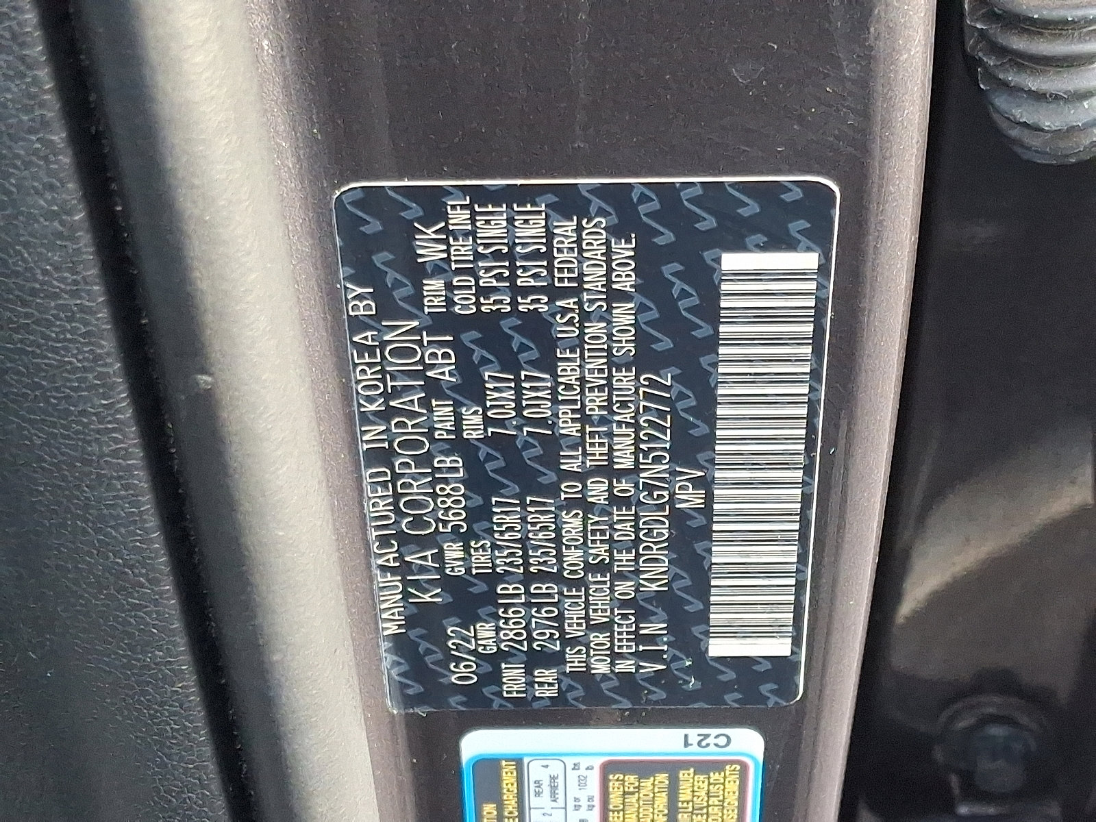 Certified 2022 Kia Sorento S image 28