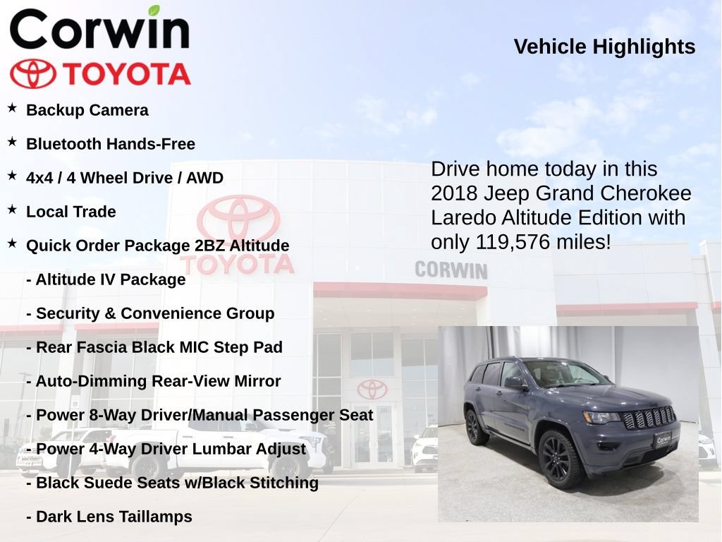 Used 2018 Jeep Grand Cherokee Altitude AWD/4WD image 6