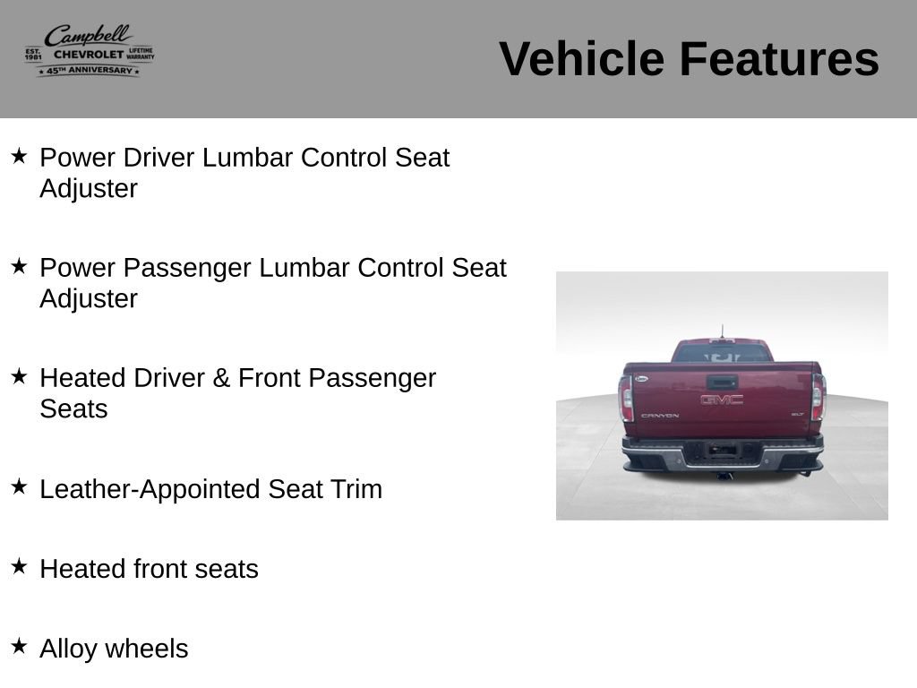 Used 2019 GMC Canyon SLT w/ Driver Alert Package AWD/4WD image 16